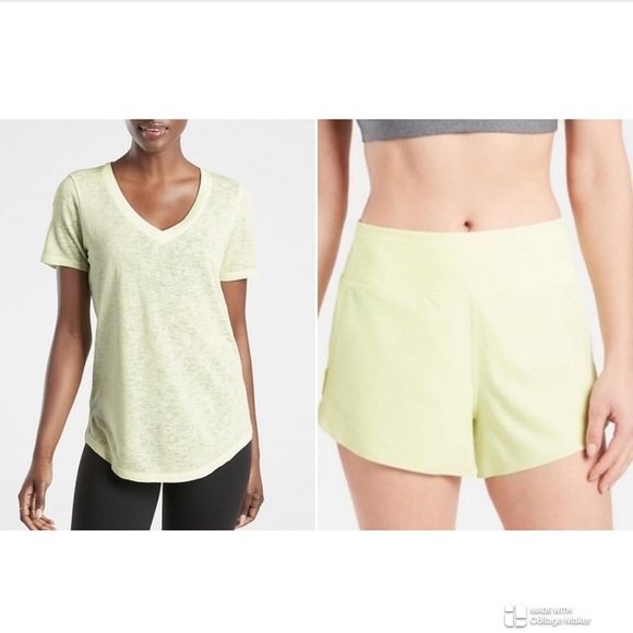 Athleta shirt and running shorts bundle - Picture 2 of 12